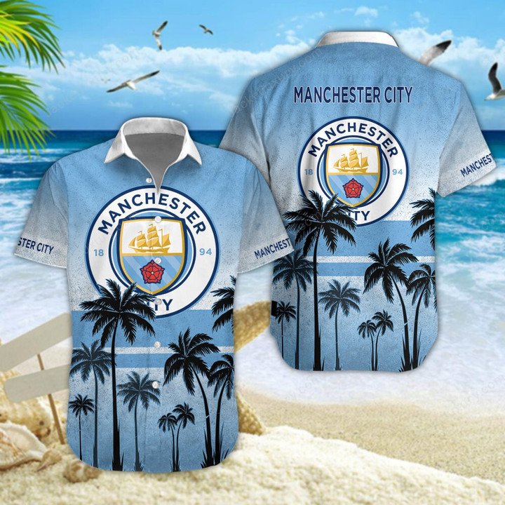 Manchester City F.C Palm Tree Hawaiian Shirt