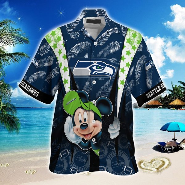 Seattle Seahawks NFL Mickey Hawaiian Shirt