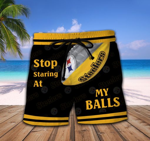 Pittsburgh Steelers NFL Stop Staring At My Balls Men Short
