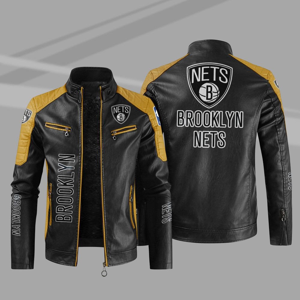 Brooklyn Nets NBA Leather Jacket