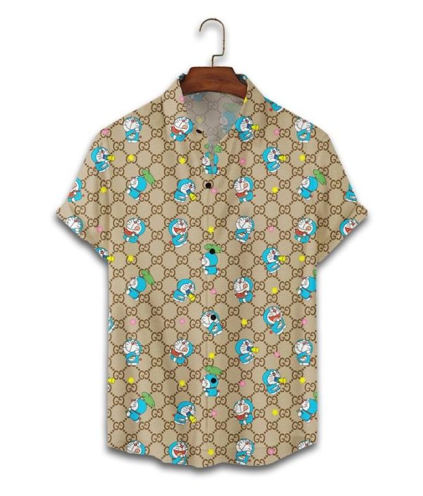 Gucci doraemon hawaiian shirt and short