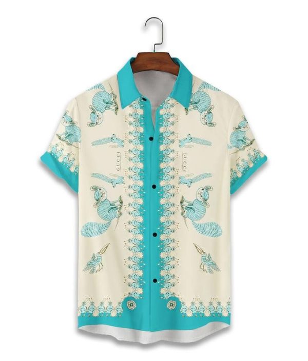 Gucci animal hawaiian shirt and short