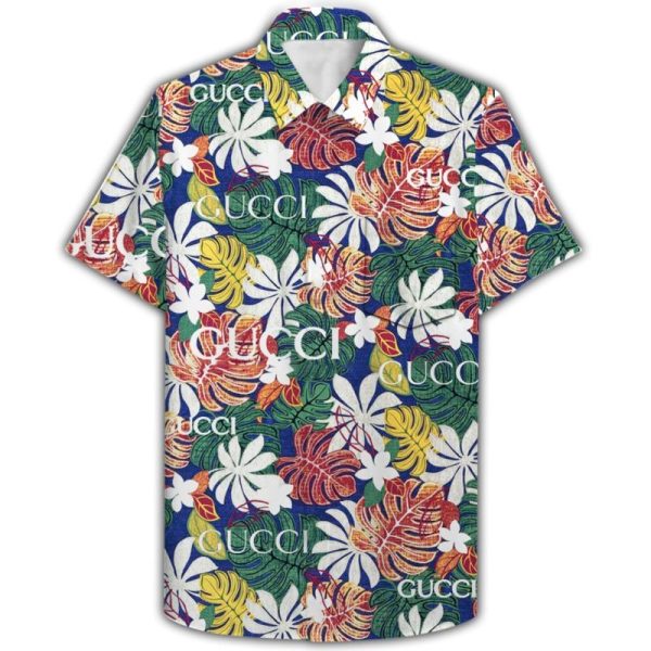 Gucci tropical aloha hawaiian shirt and short