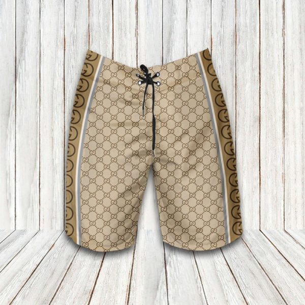 Gucci monogram hawaiian shirt and short