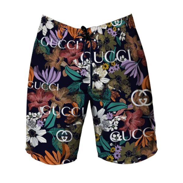 Gucci flower colorful hawaiian shirt and short