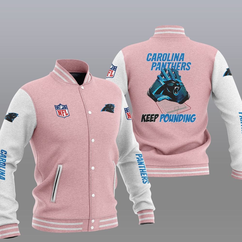 Carolina Panthers Keep Pounding Varsity Jacket