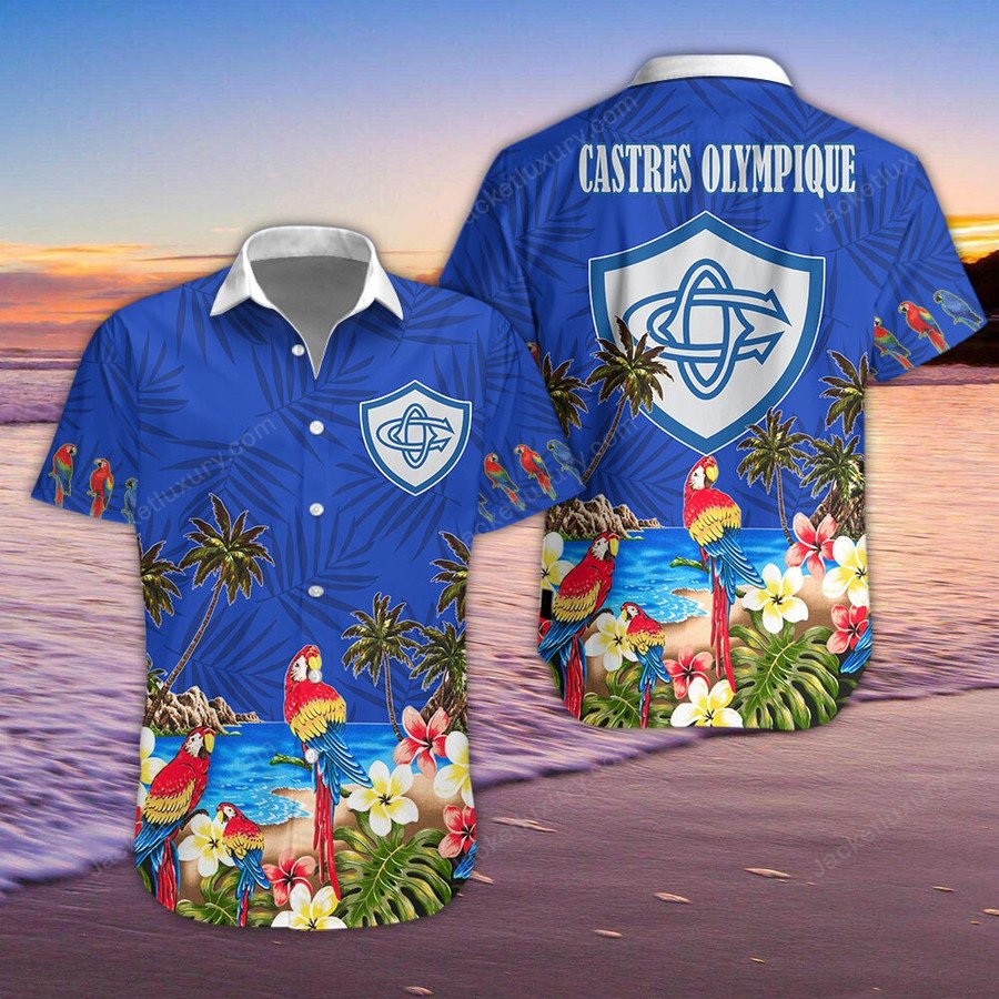Castres Olympique Rugby Hawaiian Shirt