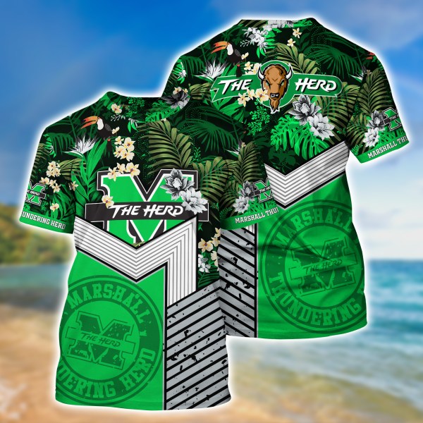 Marshall Thundering Herd New Collection Summer 2022 Hawaiian Shirt