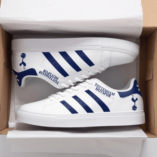 Tottenham Navy And White Stan Smith Low Top Shoes Ver 1