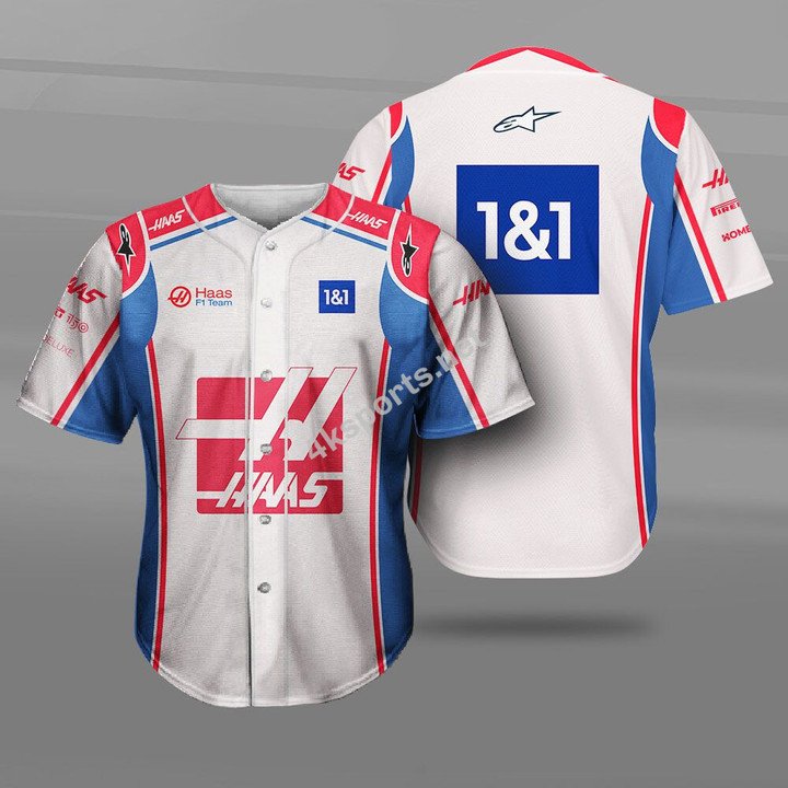 Haas Racing F1 Team Baseball Jersey