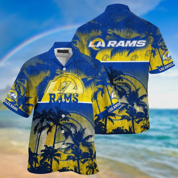 Los Angeles Rams NFL Palm Tree Hawaiian Shirt