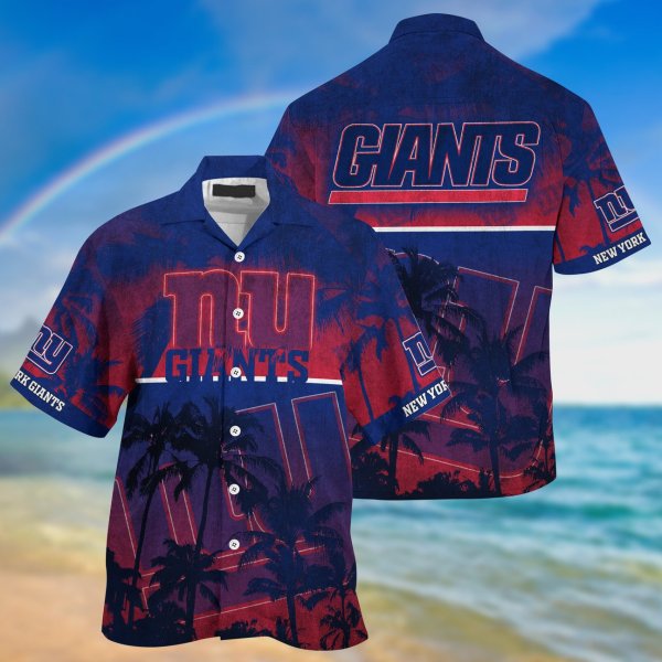 New York Giants NFL Aloha Hawaiian Shirt