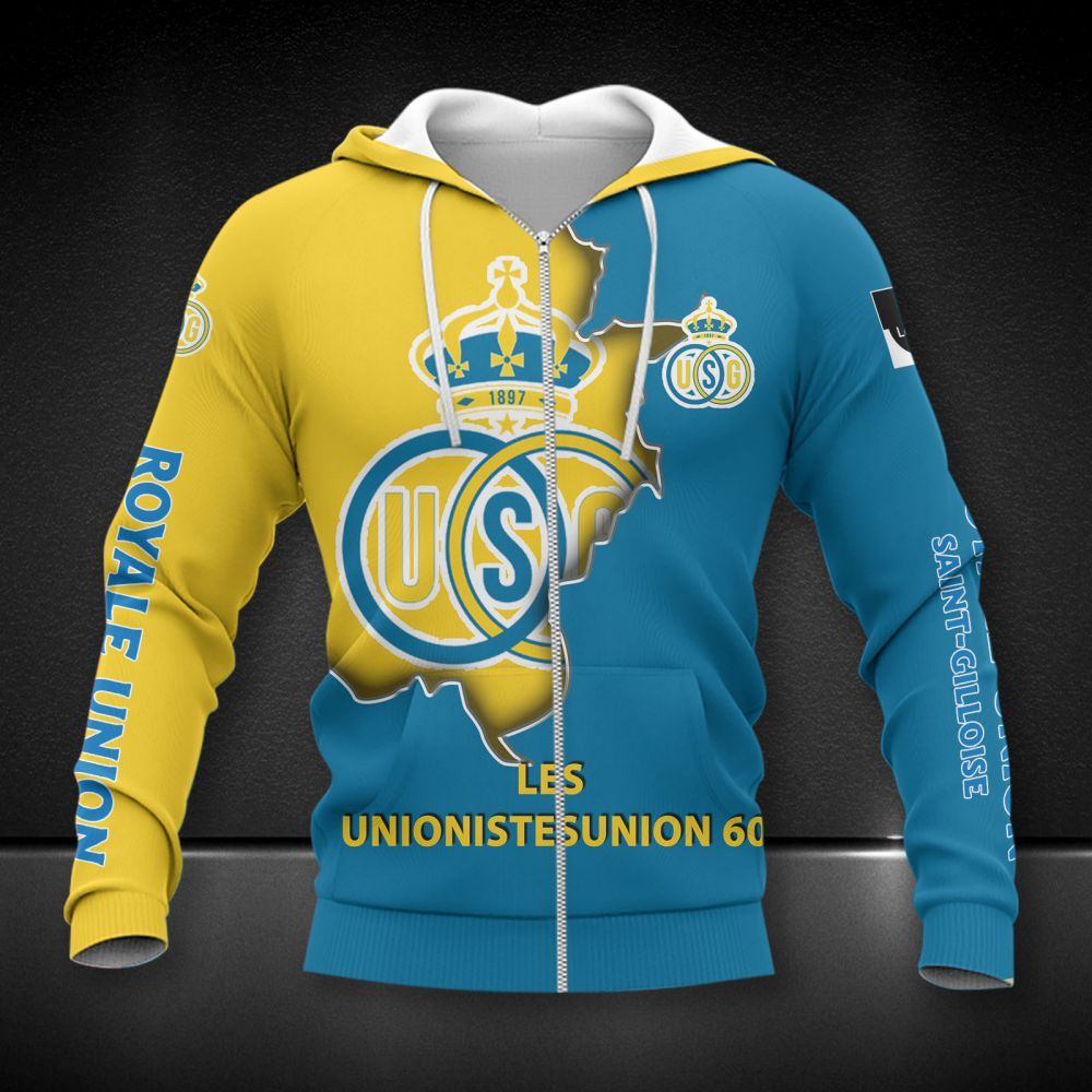 Union Saint-Gilloise 3d all over printed hoodie
