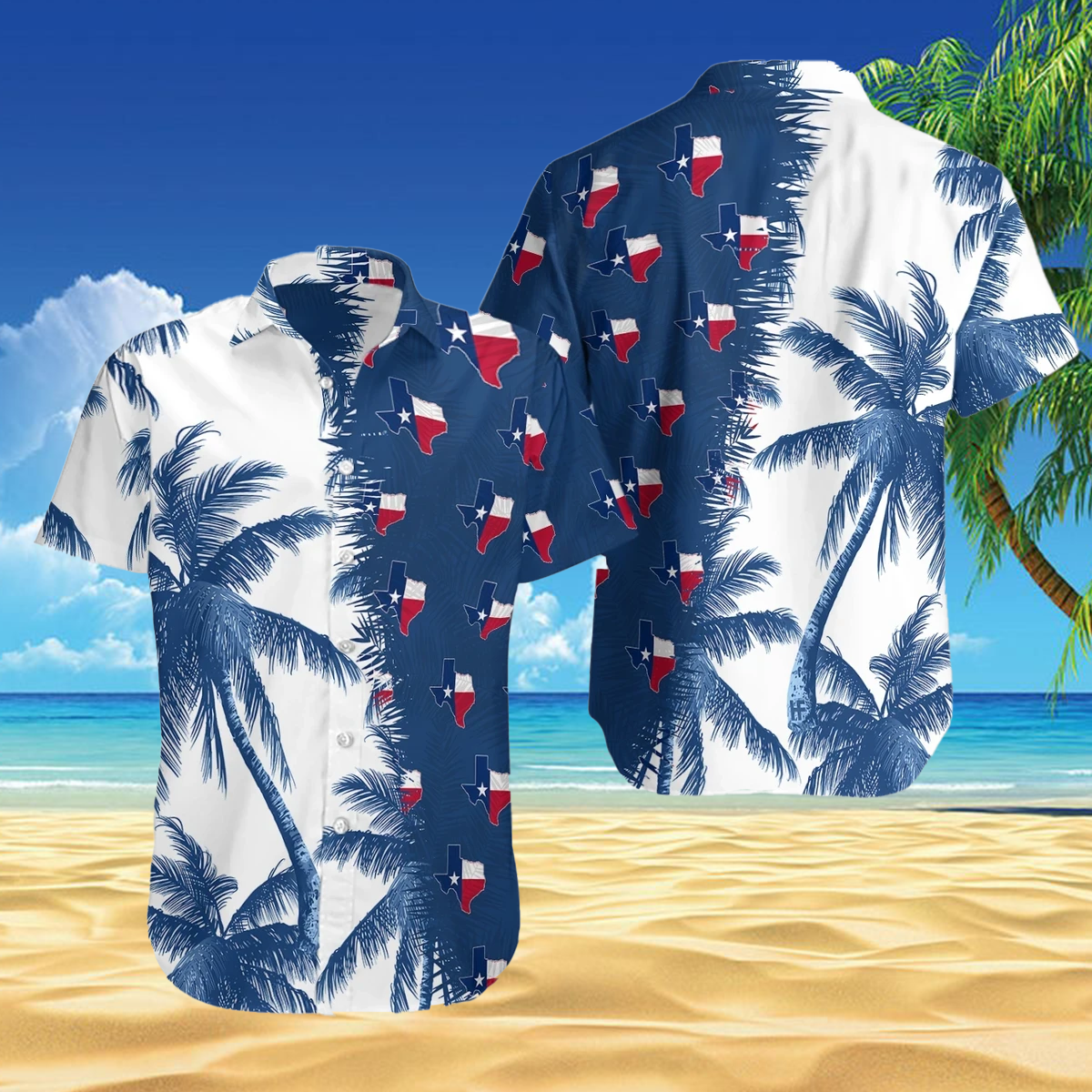 Texas Tropical Summer Hawaiian Shirt