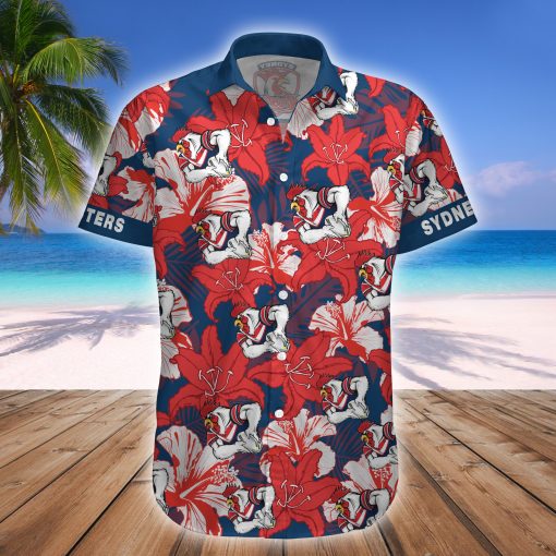 Sydney Roosters NRL Mascot Hawaiian Shirt