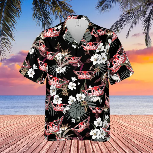 Aerosmith Rock Music Tropical Hawaiian Shirt