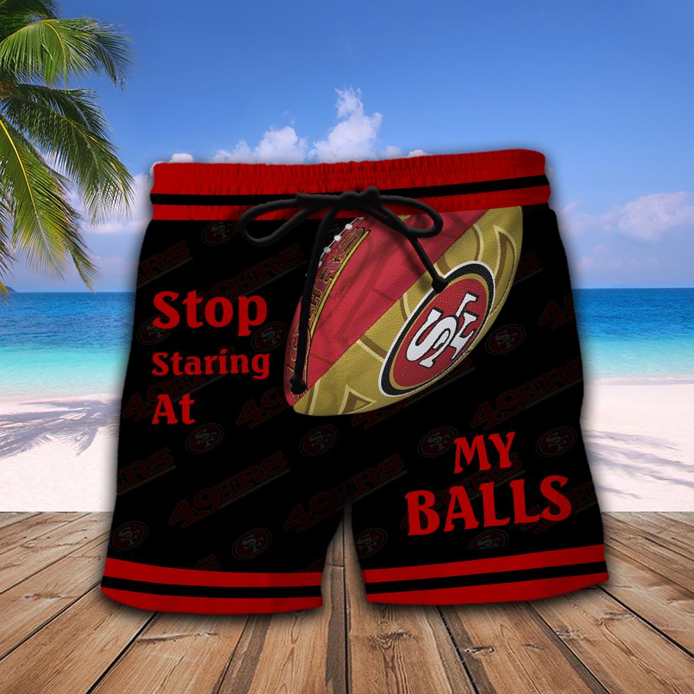 San Francisco 49ers NFL Stop Staring At My Balls Men Short