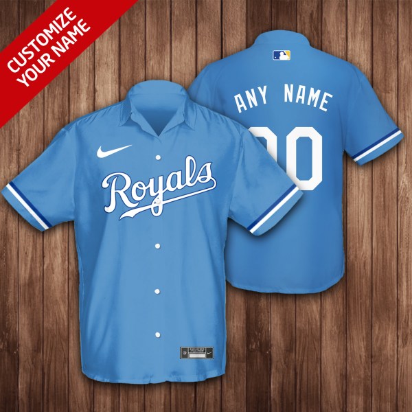 Kansas City Royals MLB Blue Personalized Hawaiian Shirt