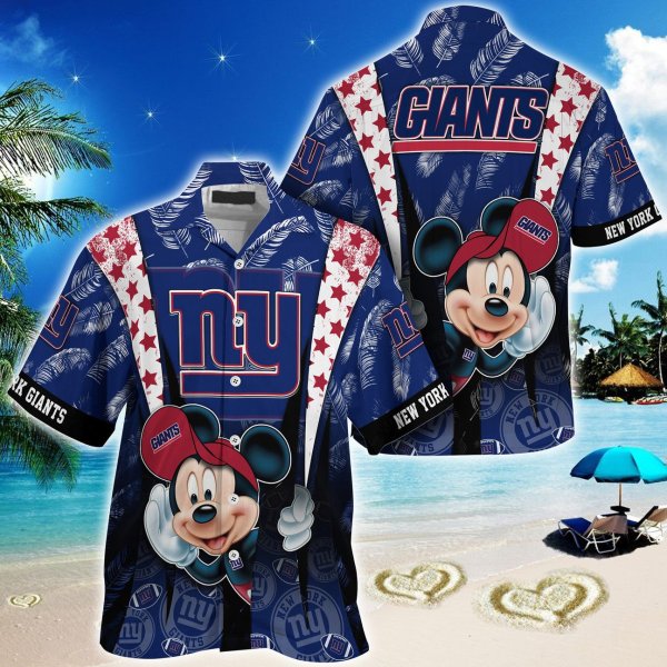 New York Giants NFL Mickey Hawaiian Shirt