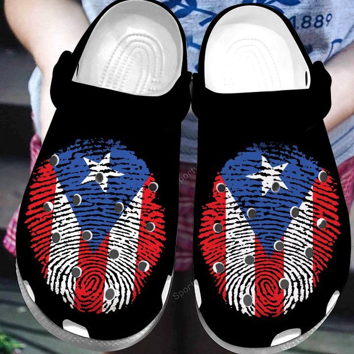 Puerto Rico DNA Flag Crocs Crocband Clogs