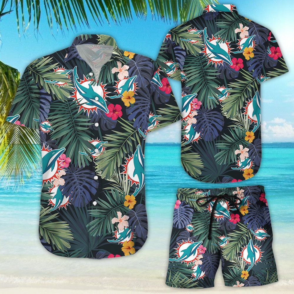 Miami Dolphins Tropical Hawaiian Shirt