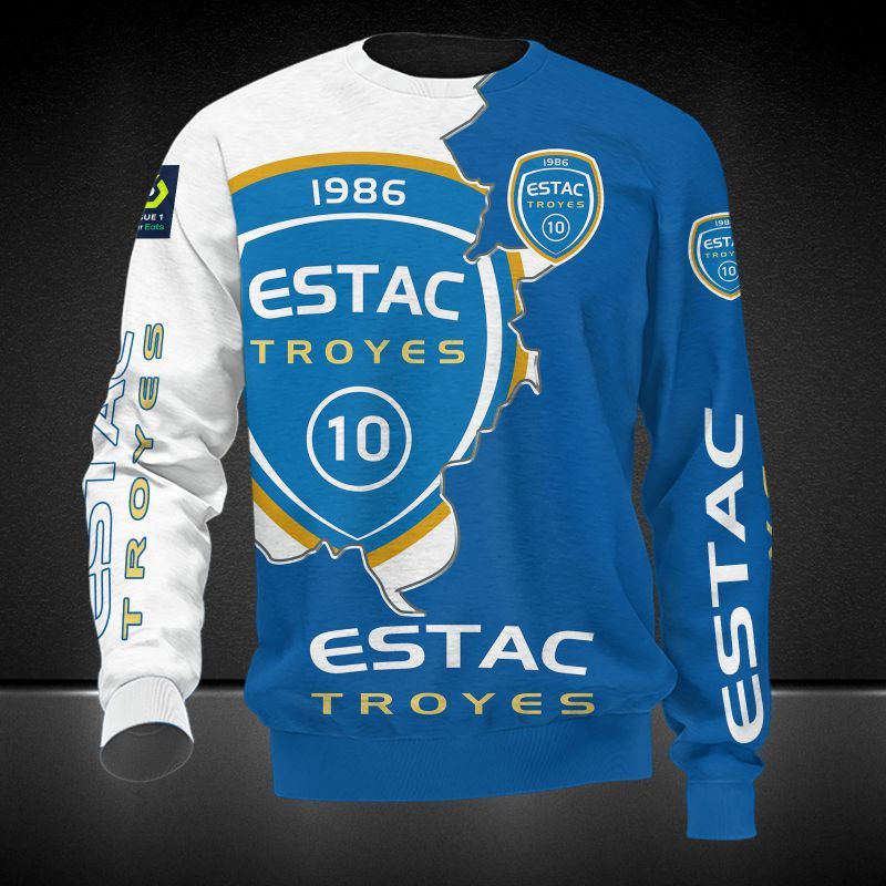 ESTAC Troyes 3d all over printed hoodie