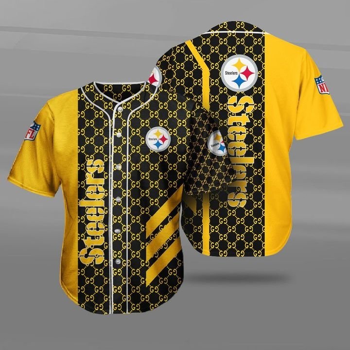 Pittsburgh Steelers NFL Gucci Baseball Jersey