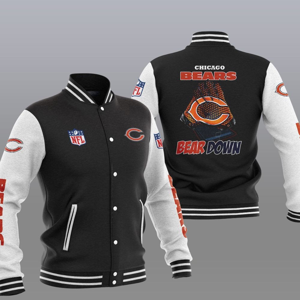 Chicago Bears Bear Down Varsity Jacket
