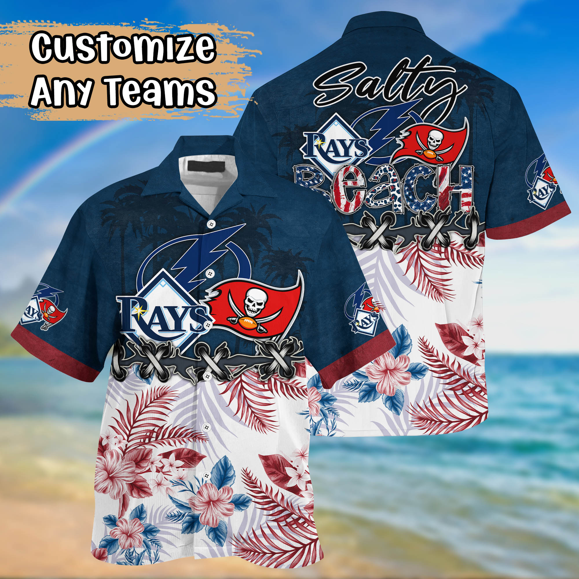 Florida Sport Teams Salty Beach Hawaiian Shirt