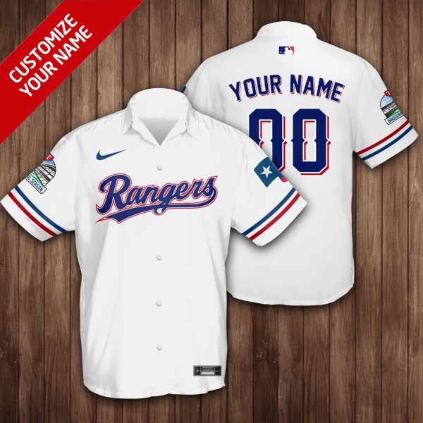 Texas Rangers NFL Personalized Hawaiian Shirt