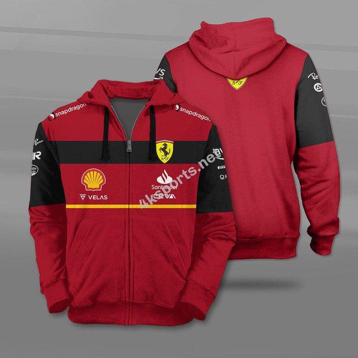 Ferrari Racing F1 Team 3d All Over Print Hoodie Tshirt
