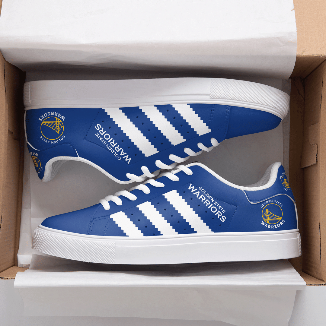Golden State Warriors Blue Stan Smith Low Top Shoes
