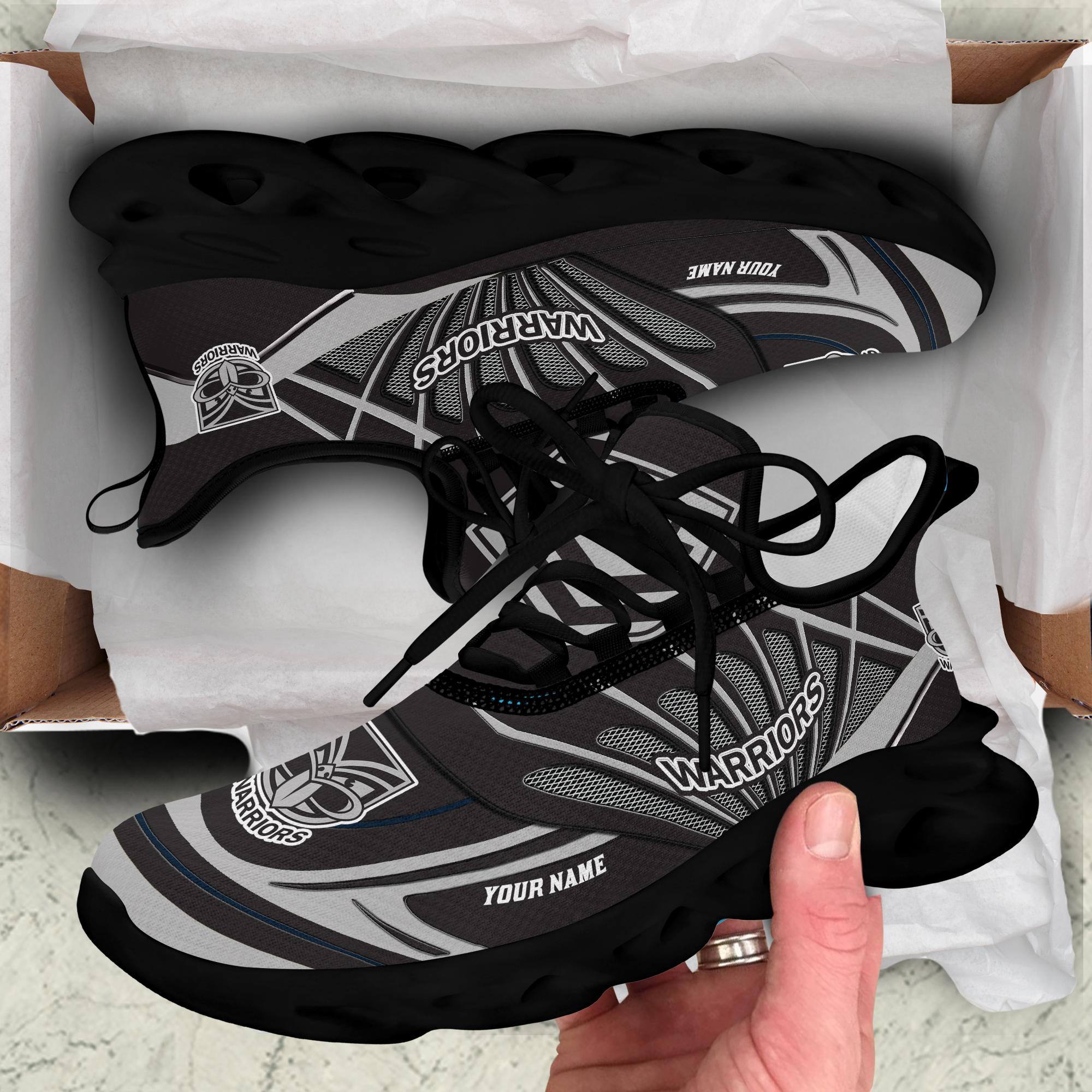 New Zealand Warriors NRL Custom Name Clunky Max Soul Shoes
