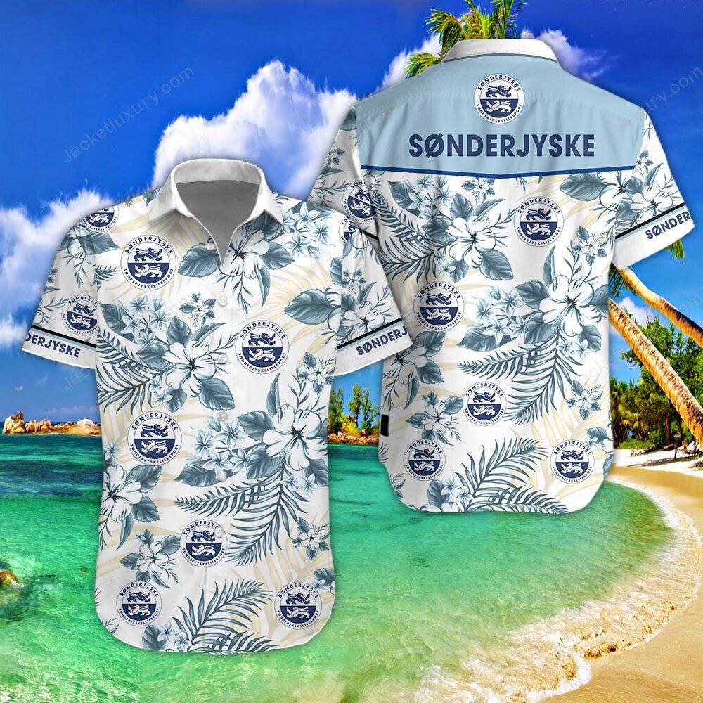 SønderjyskE Fodbold 2022 tropical summer hawaiian shirt