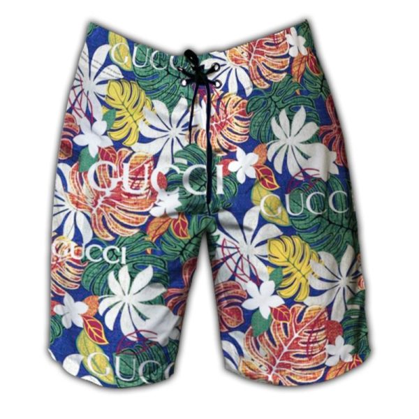 Gucci tropical aloha hawaiian shirt and short