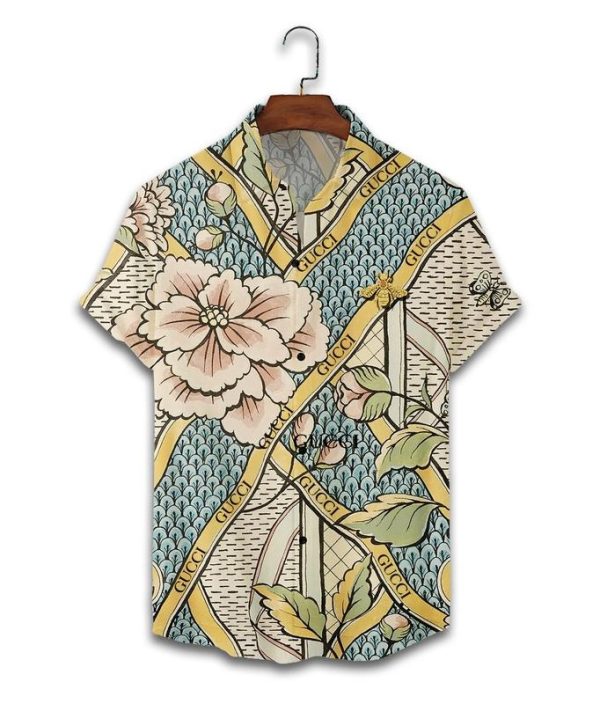 Gucci butterfly flower hawaiian shirt and short