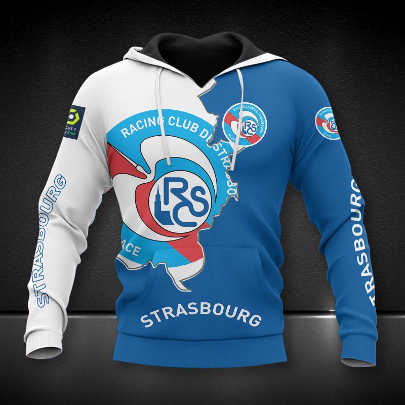 RC Strasbourg Alsace 3d all over printed hoodie