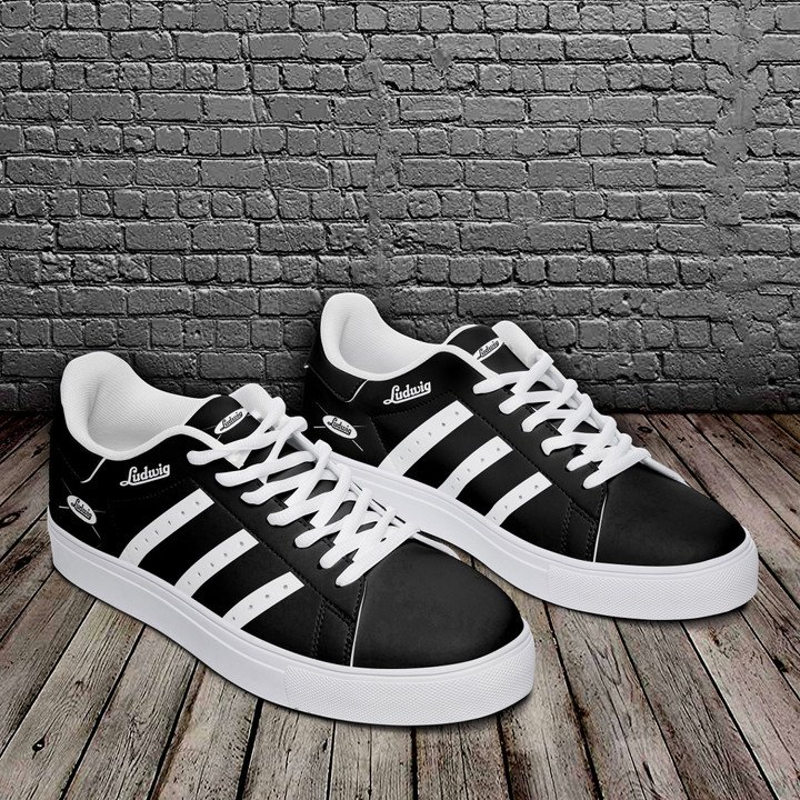 Ludwig Drums Black And White Stan Smith Low Top Shoes