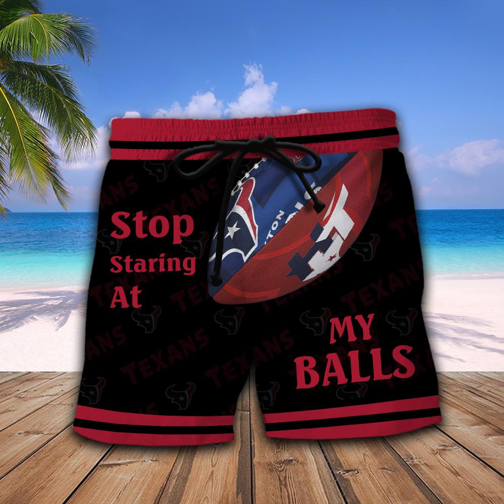 Houston Texans NFL Stop Staring At My Balls Men Short