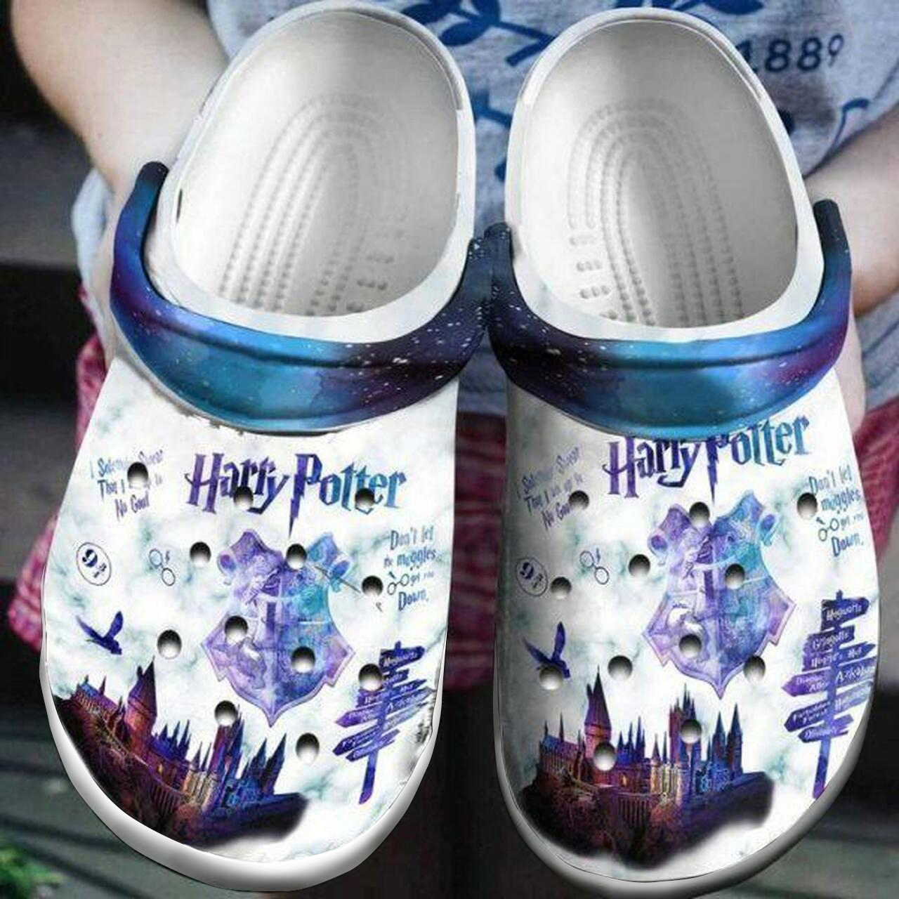 Harry Potter Galaxy Crocs Crocband Clog Shoes