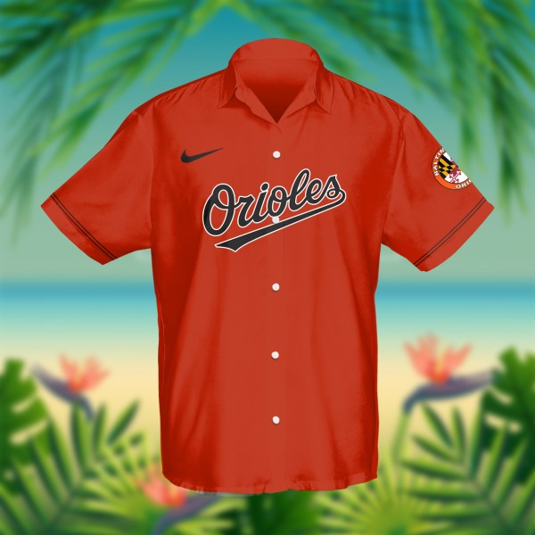 Baltimore Orioles MLB Red Personalized Hawaiian Shirt