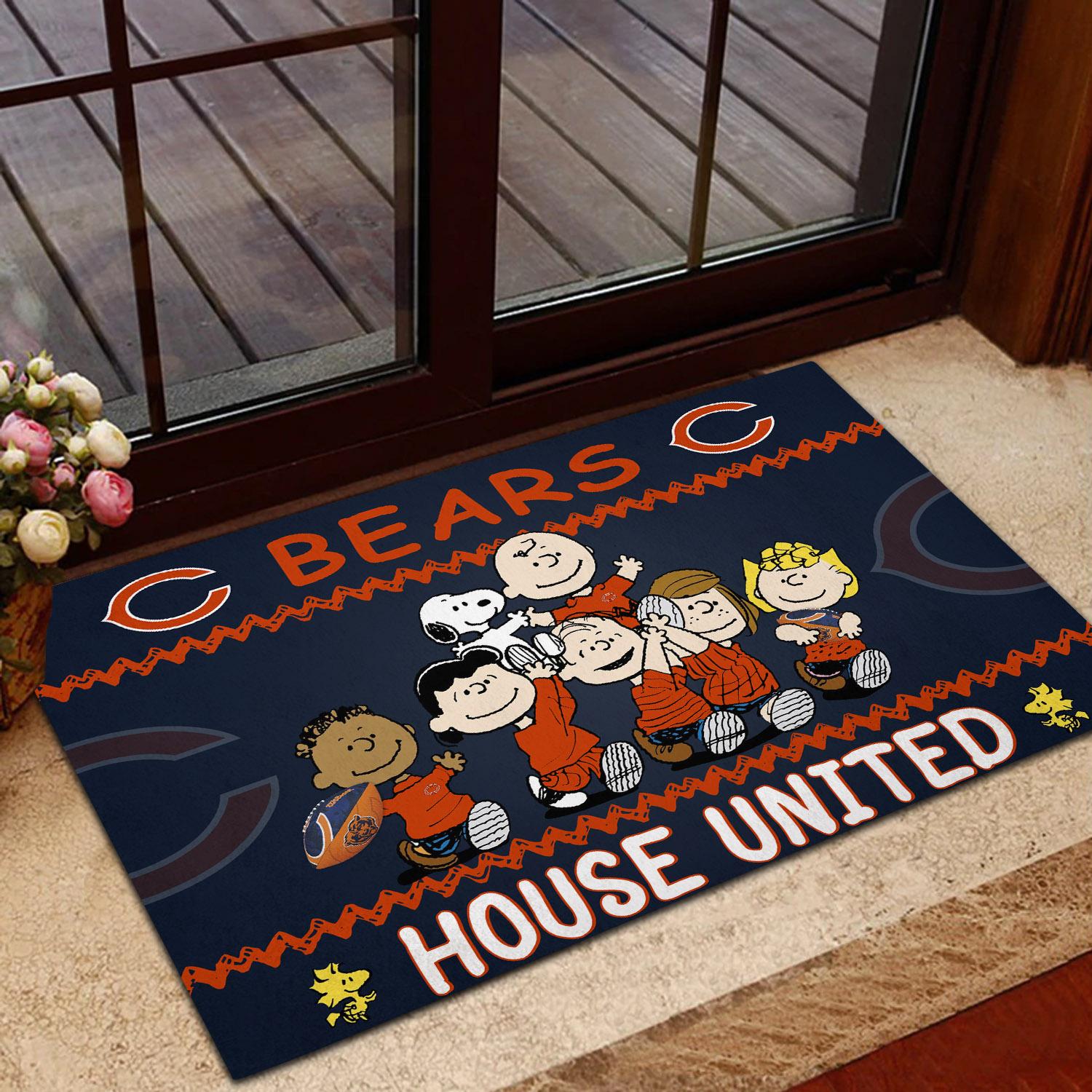 Chicago Bears Peanuts House United Doormat
