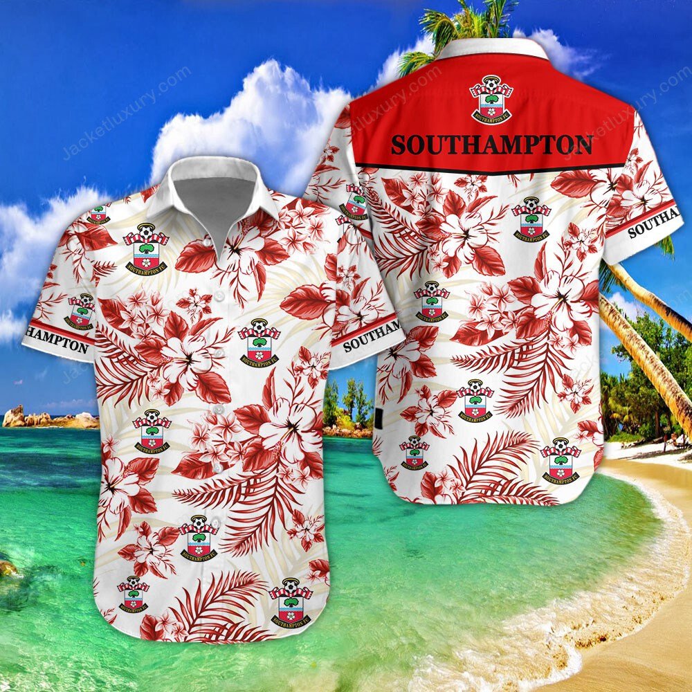 Southampton red 2022 tropical summer hawaiian shirt