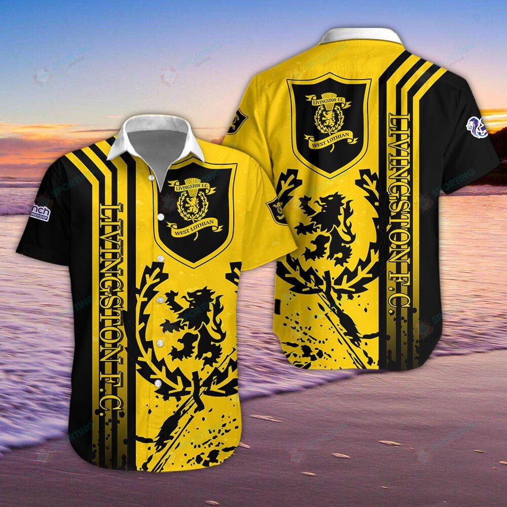 Livingston F.C Yellow Hawaiian Shirt