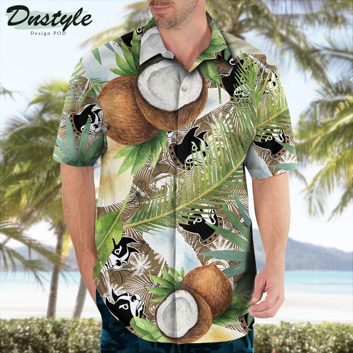 Wofford Terriers Coconut Tropical Hawaiian Shirt