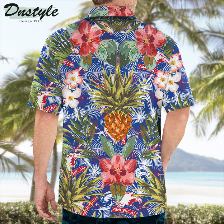 American Eagles Pineapple Tropical Hawaiian Shirt