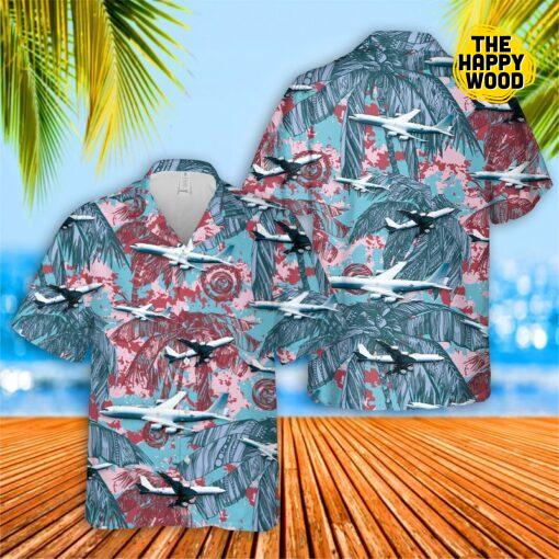 US Navy Boeing Mercury Palm Tree Hawaiian Shirt