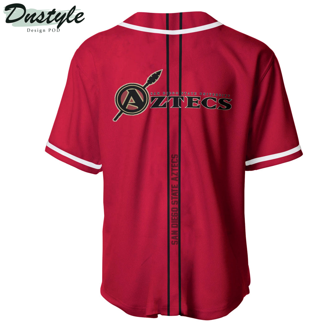 San Diego State Aztecs Custom Name Baseball Jersey