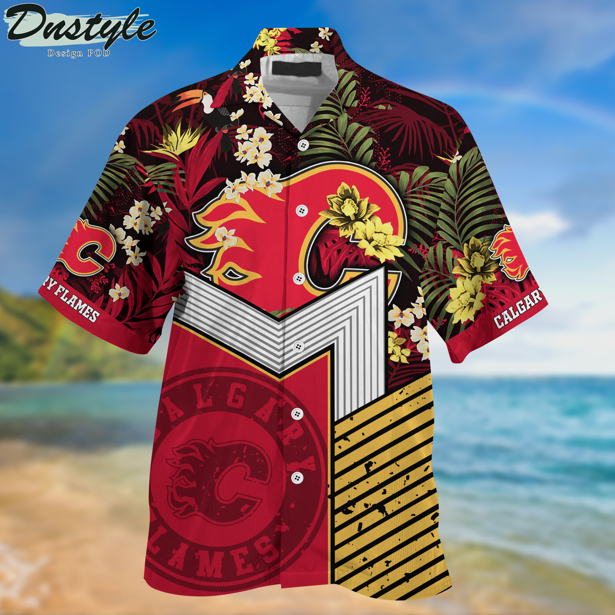 Calgary Flames Hawaii Shirt And Shorts New Collection