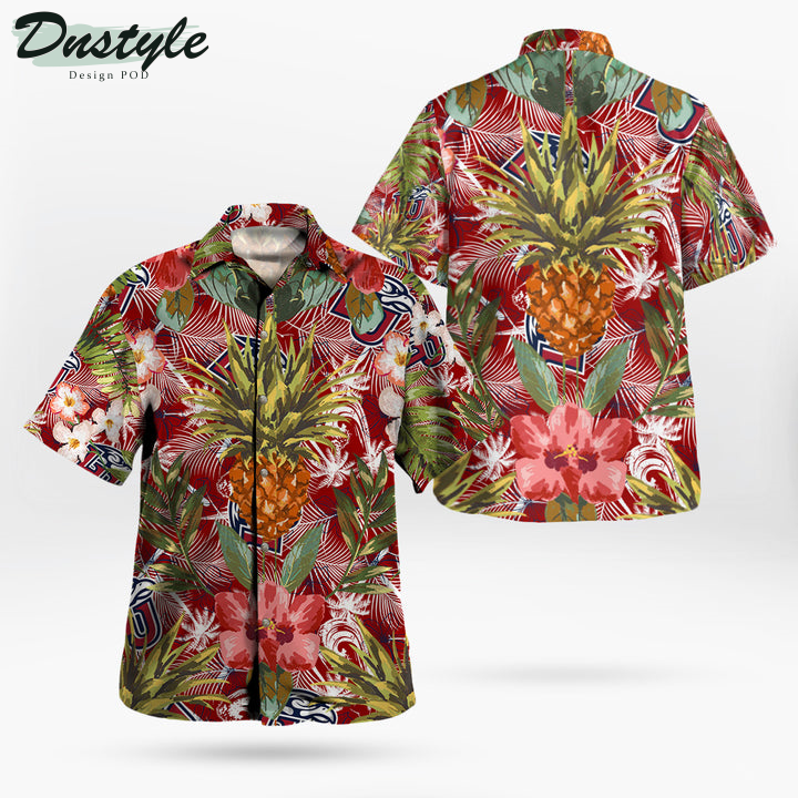 Liberty Flames Pineapple Tropical Hawaiian Shirt
